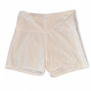 Cream High-Waisted Cycling Shorts 🤍